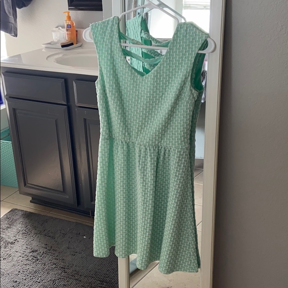 Mint green dress